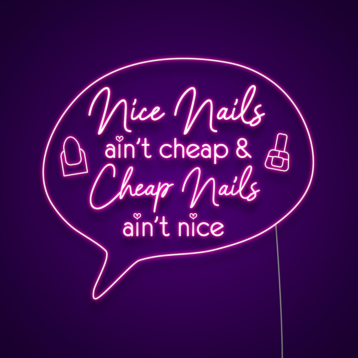 Nail Salon Neon Light, Custom Neon Sign