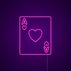 Ace of Hearts Neon Light