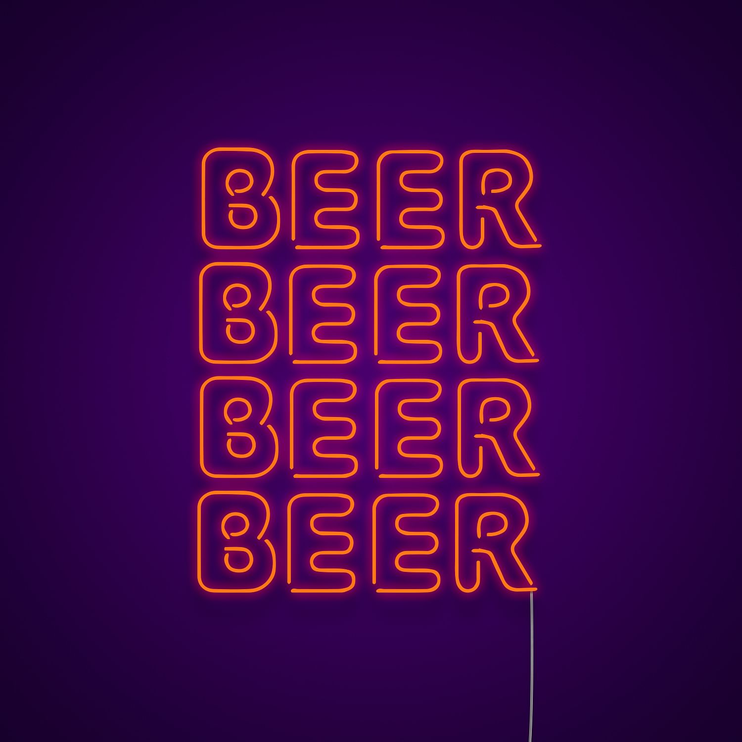 Beer Beer Beer Neon Light Sign Bar Neon Signs Neonize