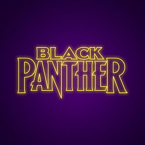 Black Panther Neon Sign