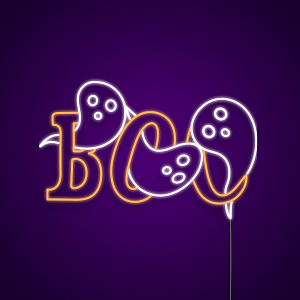 Boo Ghost Neon Light Sign