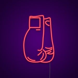 Boxing Gloves Neon Sign