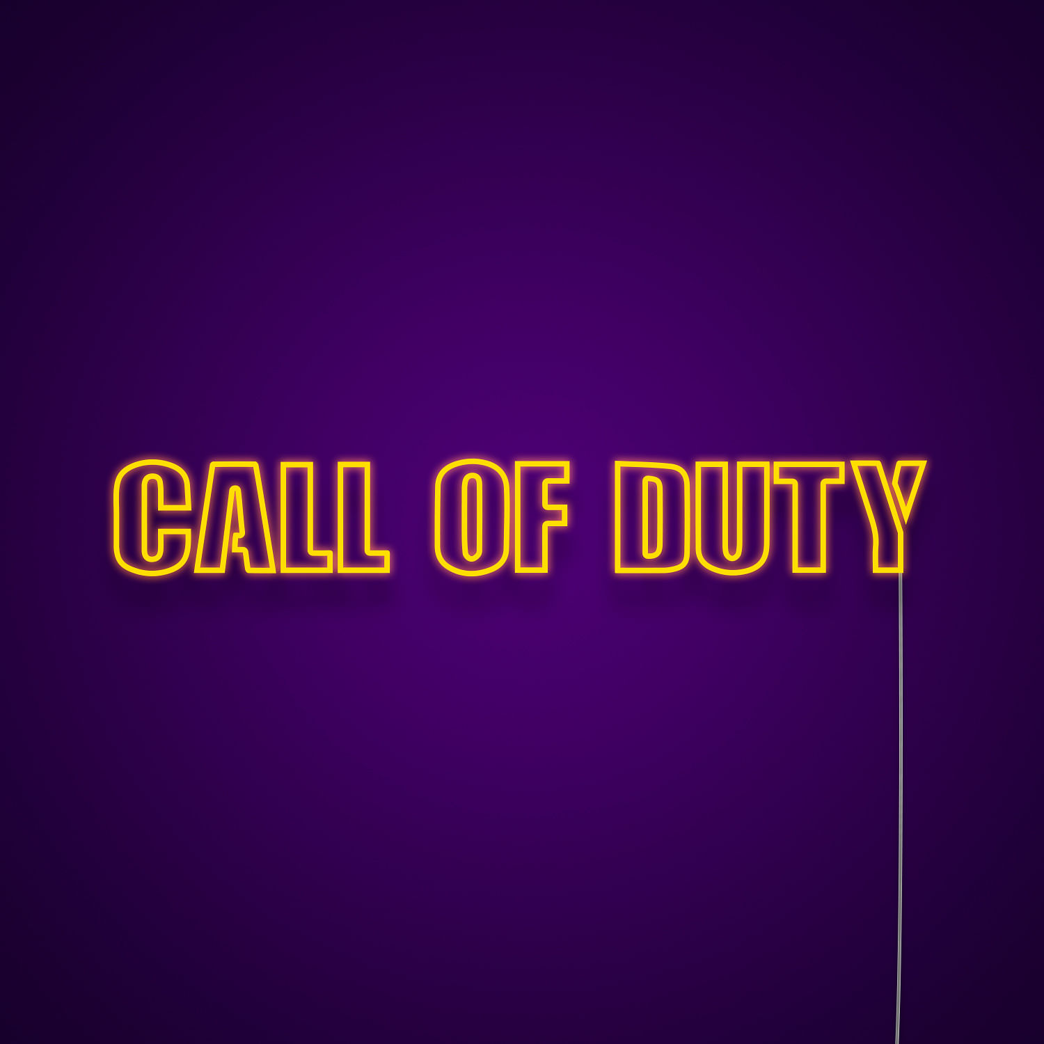 call of duty neon sign