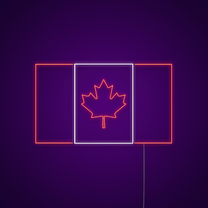 Canada Flag Neon Light Sign