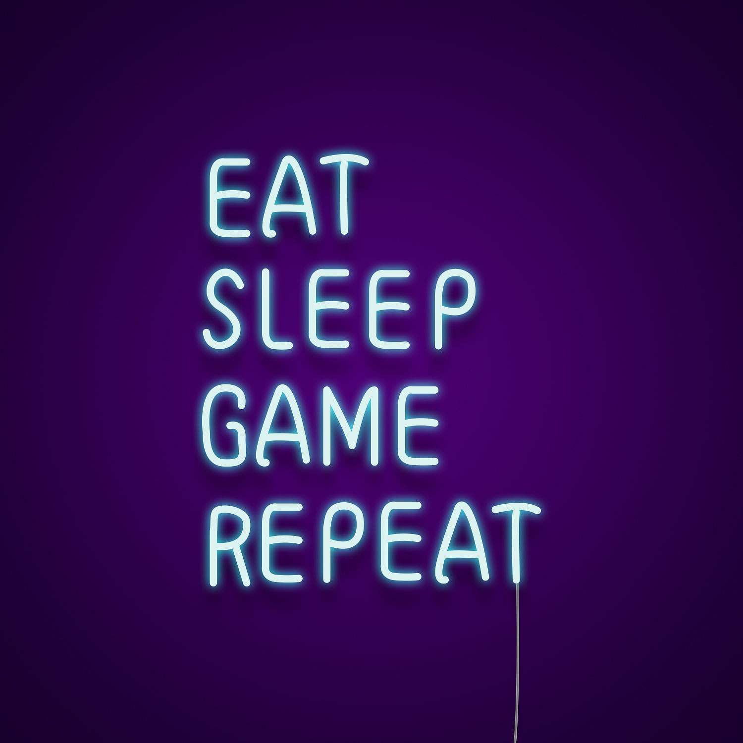 Eat Sleep Game Repeat Neon Sign | Led for Wall | Neonize