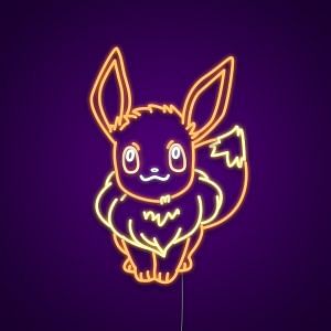 Eevee Pokemon Neon Sign