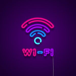 Free Wifi Neon Sign