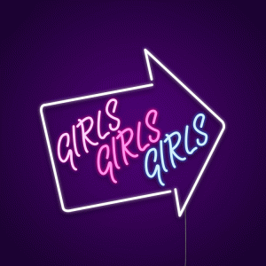 Girls Girls Girls Neon Light Sign