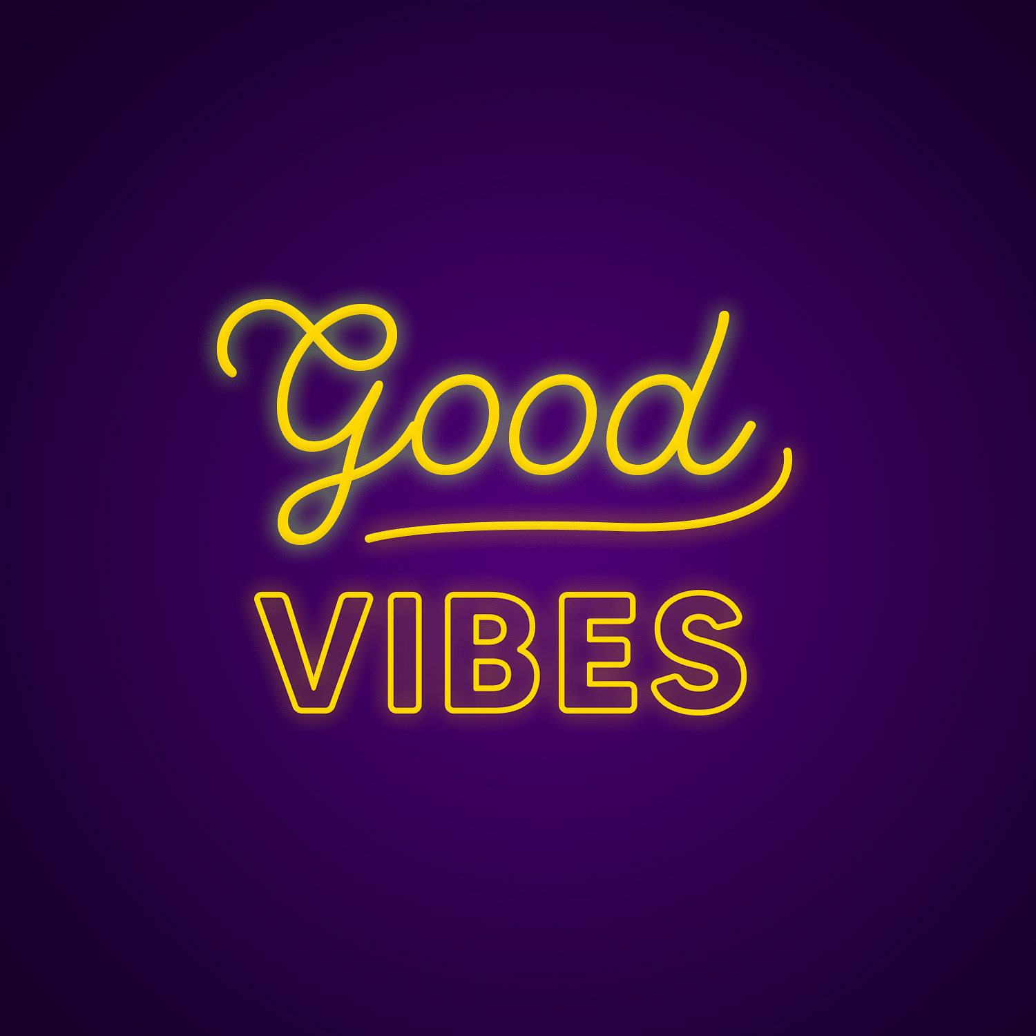 Good Vibes Neon Sign | Quotes Neon Sign | Made by Neonize