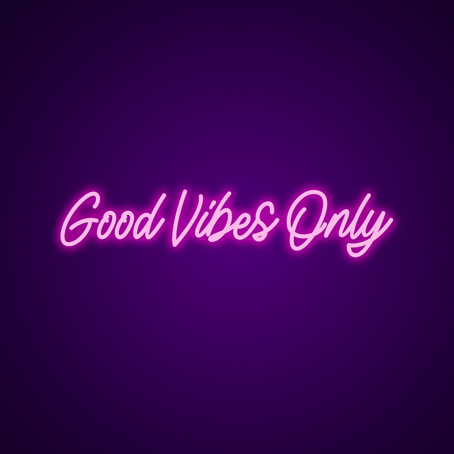 Good Vibes Only Custom Neon Signs | Neon Bar Signs | Neonize