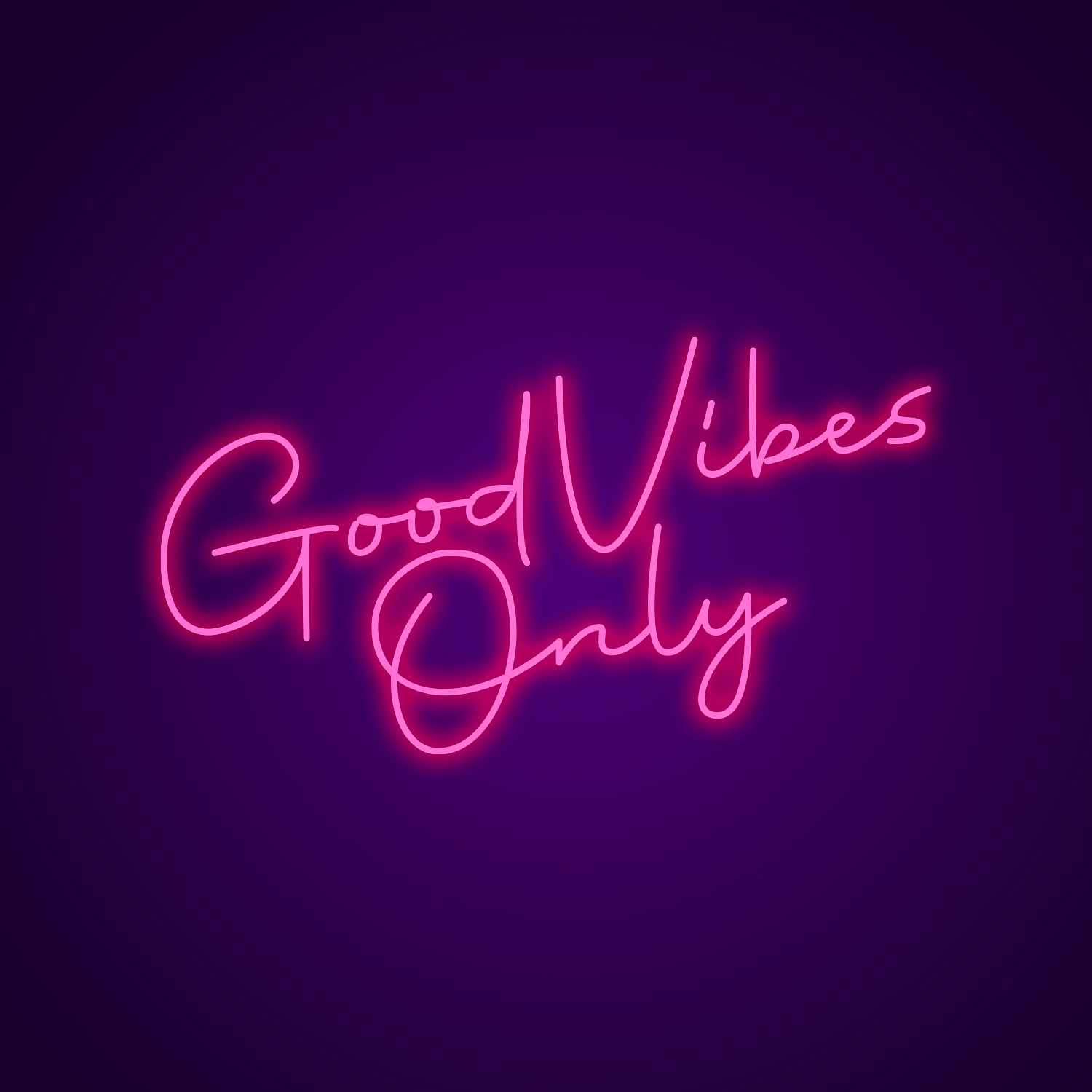 Good Vibes Only LED Neon Signs | Custon Neon Light | Neonize