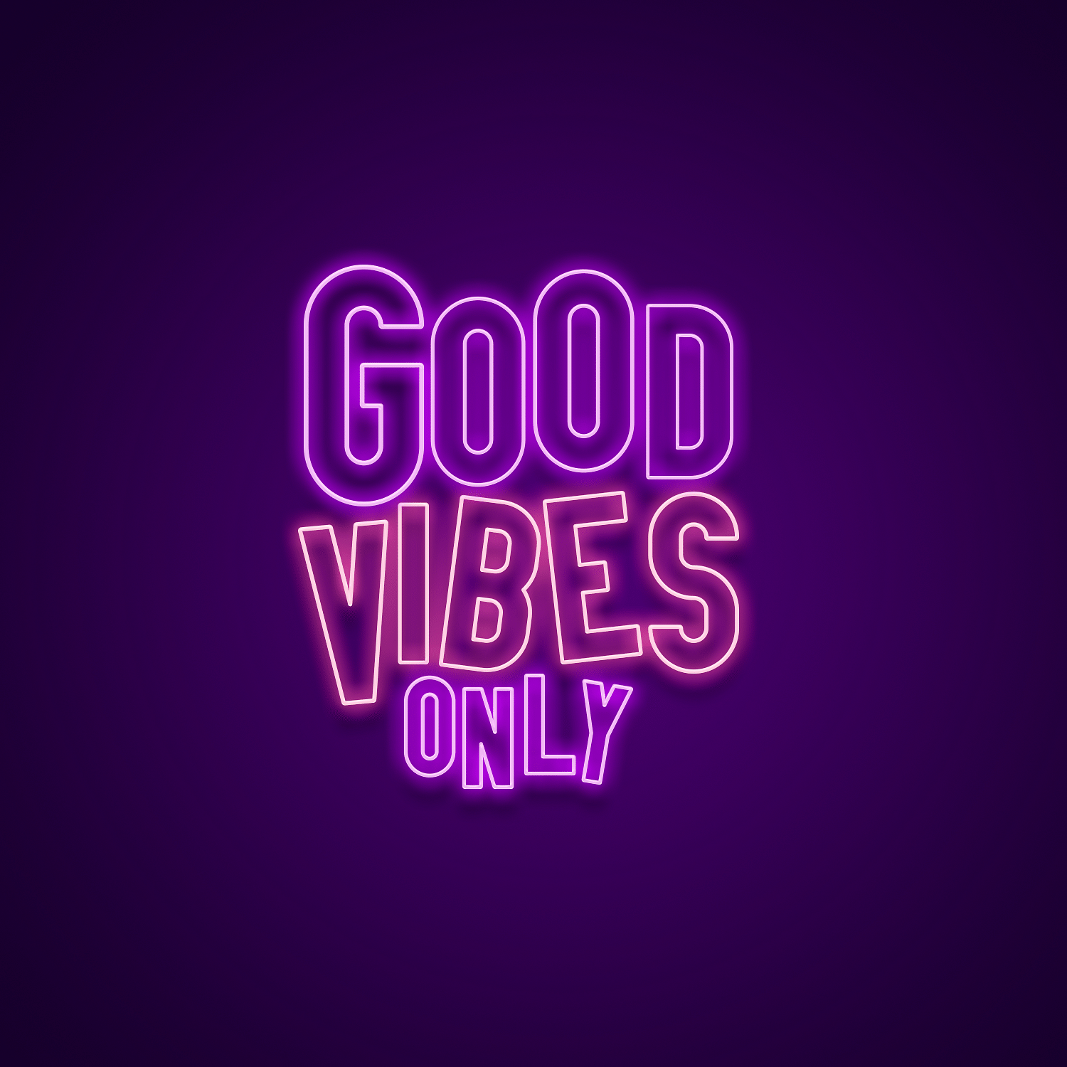 Good Vibes Only Neon Sign - Neonize