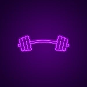 Barbell Neon Light