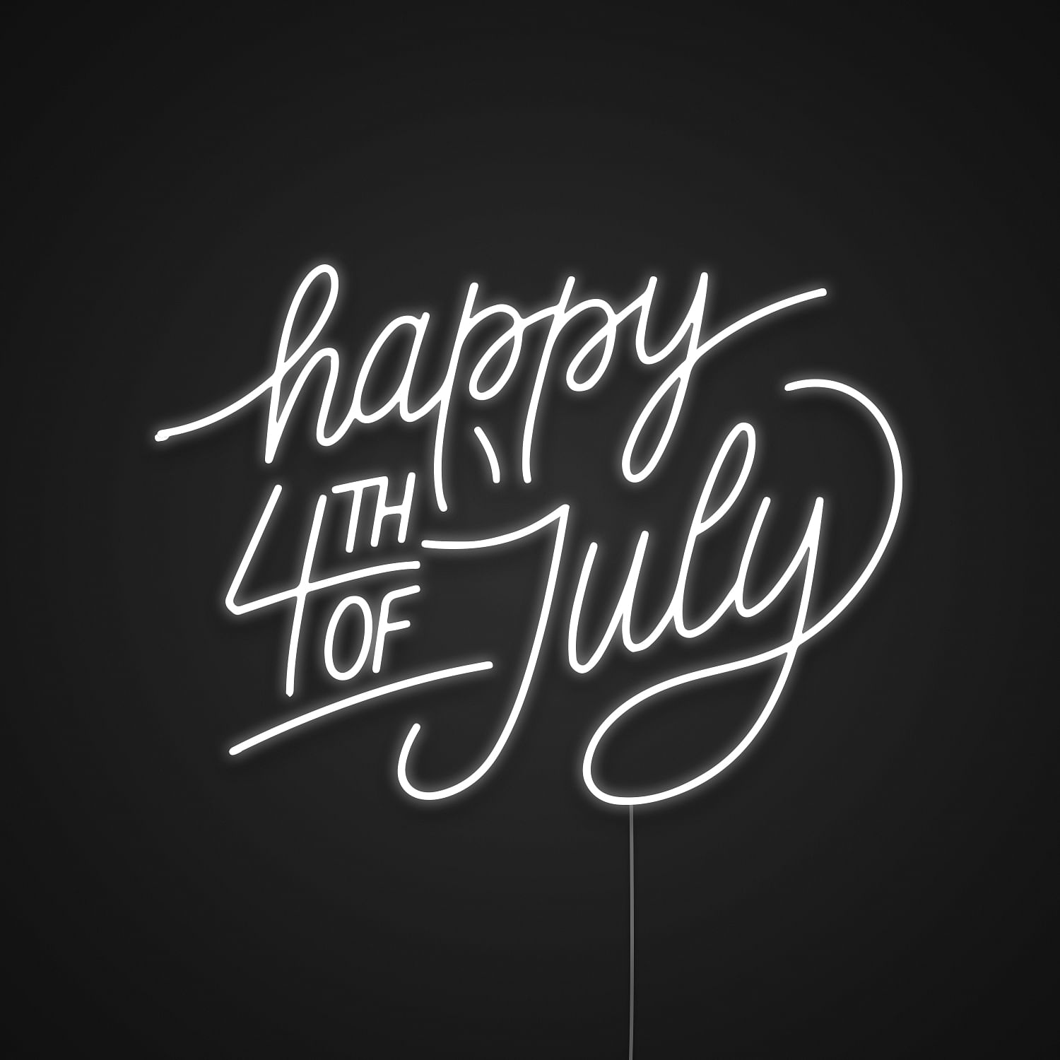 Happy 4th Of July Neon Light Sign Neonize 1043