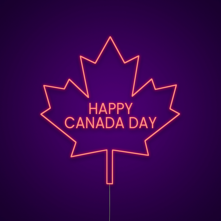 Happy Canada Day Neon Light Sign Neonize