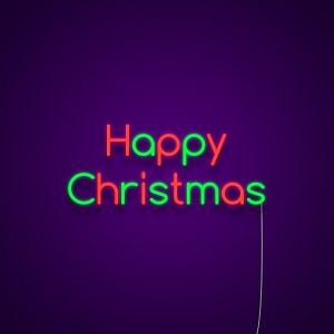 Happy Christmas Neon Light Sign