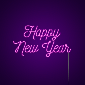 Happy New Year Neon Sign