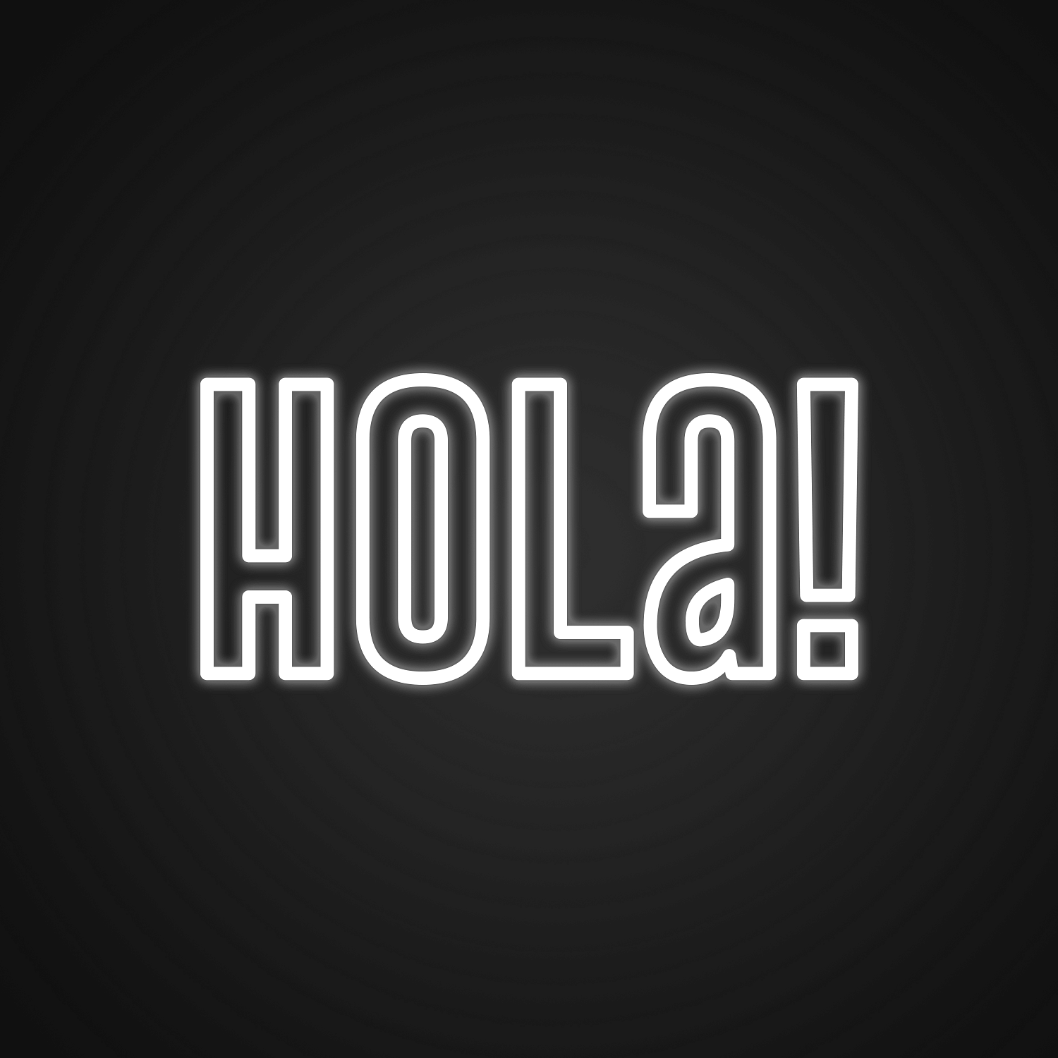 Hola Neon Sign | Aesthetic Neon Signs | Designed by Neonize