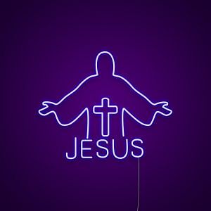 Jesus Neon Light Sign