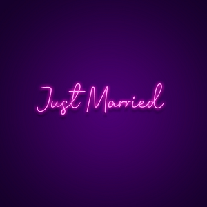 Just Married Neon Sign