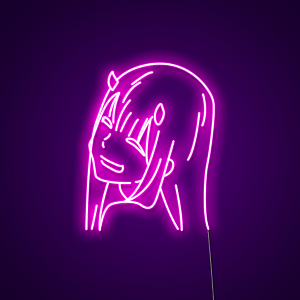 Zero Two Anime Neon Sign