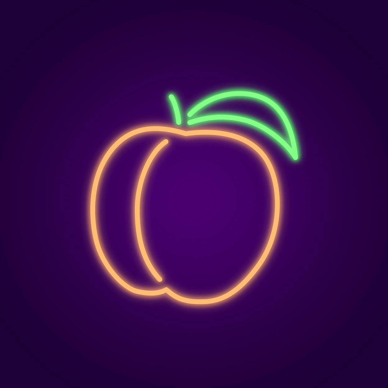 Neon Peach Background
