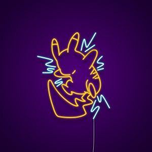 Pikachu No Face Neon Light Sign