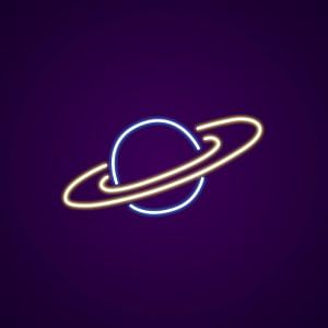 Saturn Neon Light