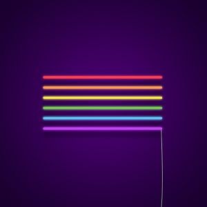 Rainbow Neon Sign