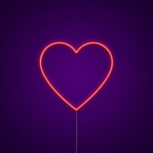 Red Heart Neon Sign