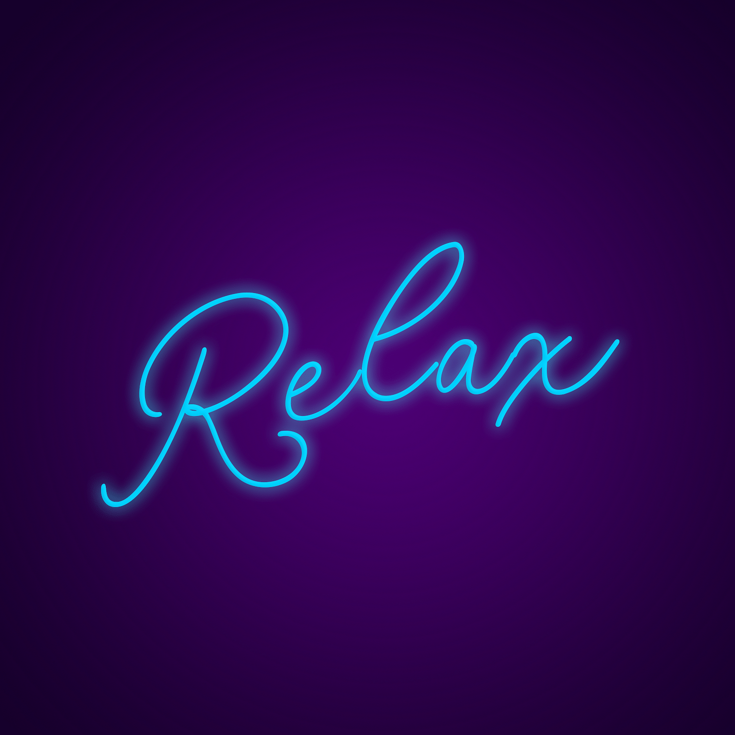 Swirly Relax Neon Sign - Neonize