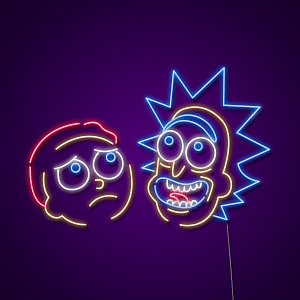 Rick and Morty Neon Sign