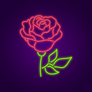 Rose Neon Light