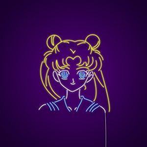 Sailor Moon Hearts LED Neon Light Sign