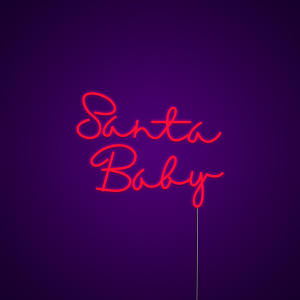 Santa Baby Neon Light Sign