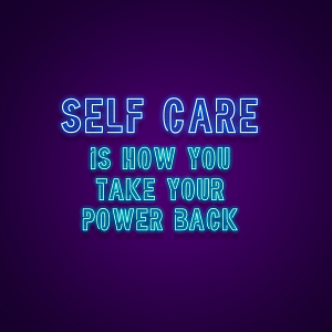 Self Care Is How You Take Your Power Back Neon Sign