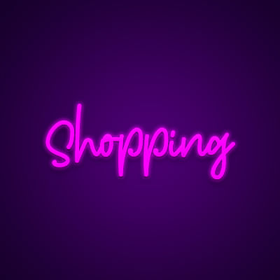 Shopping Neon Light | Neon LED Sign | Neon Light | Neonize