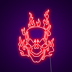 Skull LED Neon Light Sign