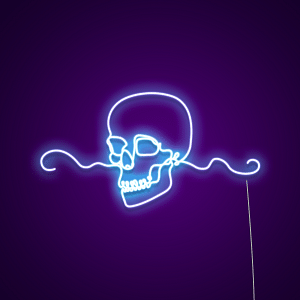 Skull Customizable Neon Light Sign