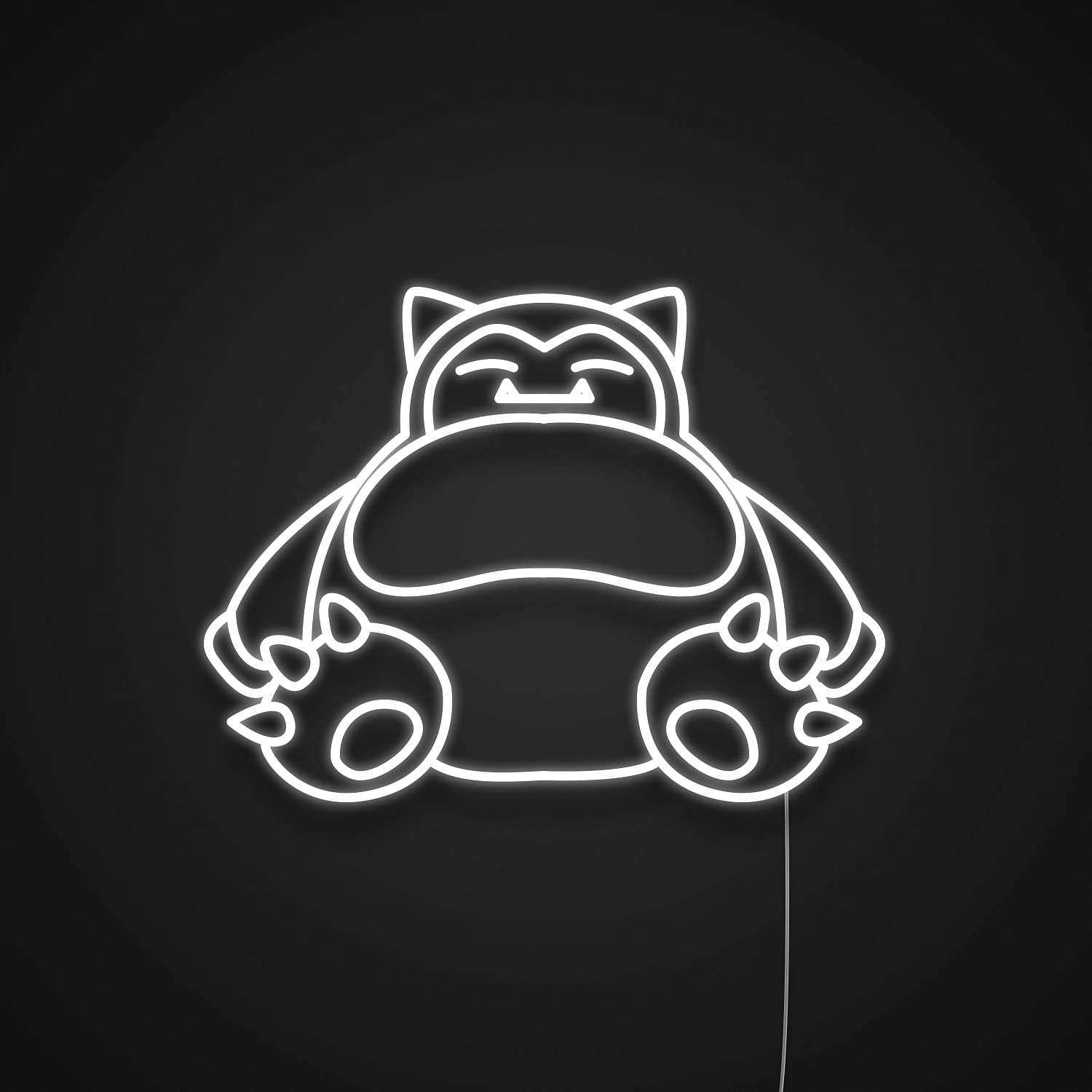 snorlax neon sign