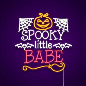 Spooky Little Babe Neon Light Sign