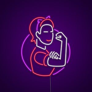 Strong Woman Mother's Day Neon Sign