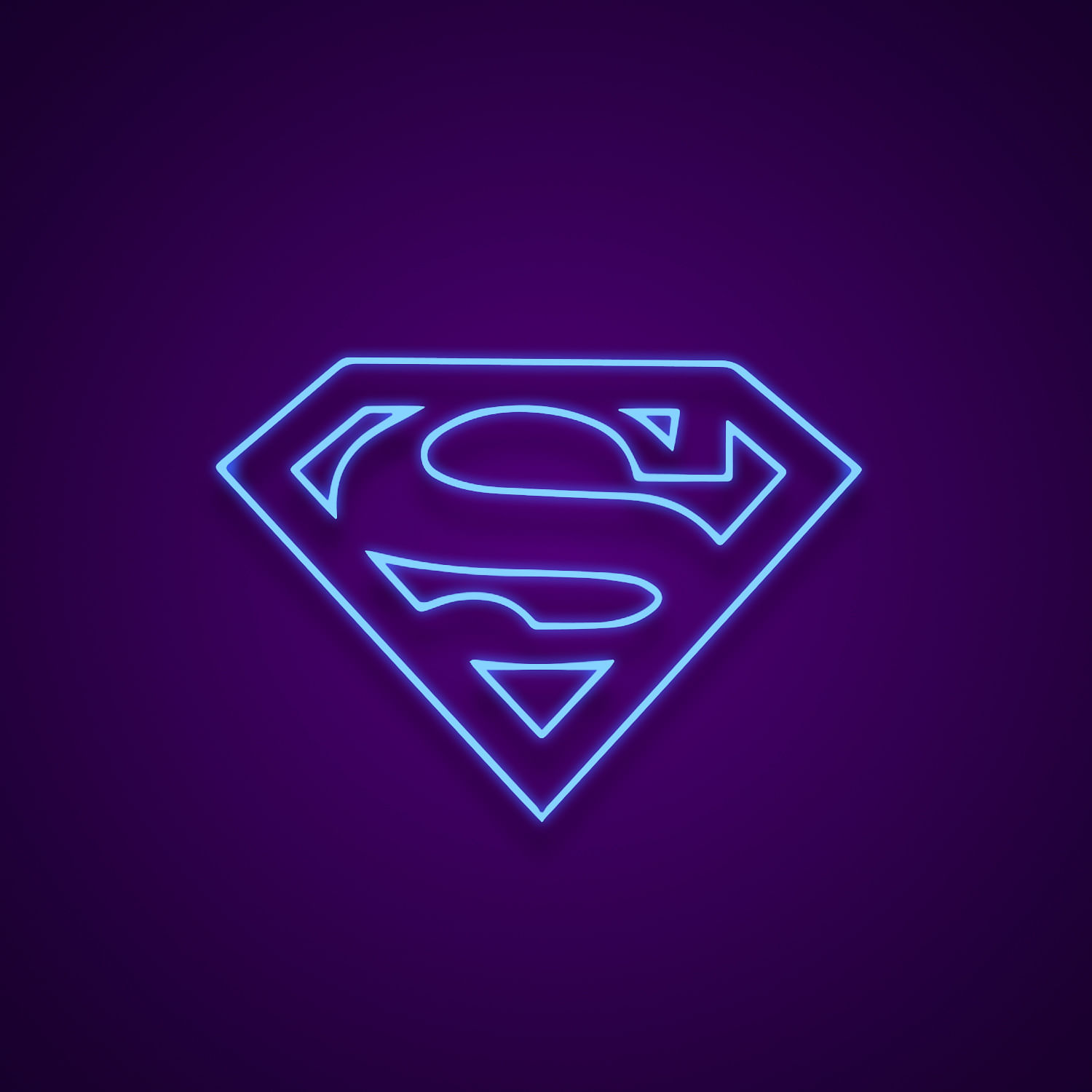 Superman Neon Light | Custom Neon Sign | Made by Neonize