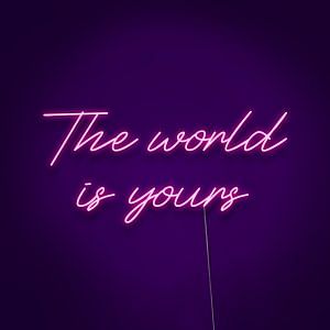 The World Is Yours Neon Light | Neonize