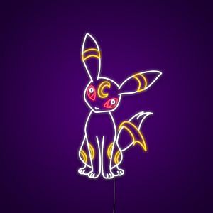 Umbreon Pokemon Neon Sign