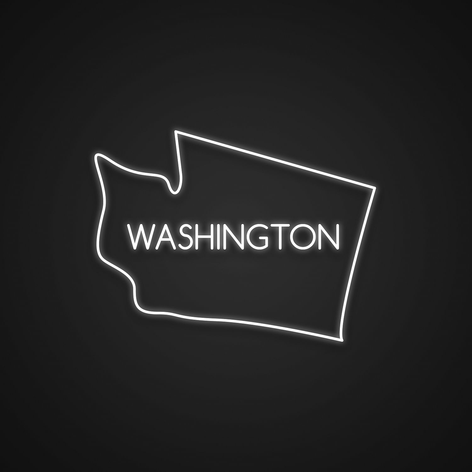 Washington USA States Neon Light Sign