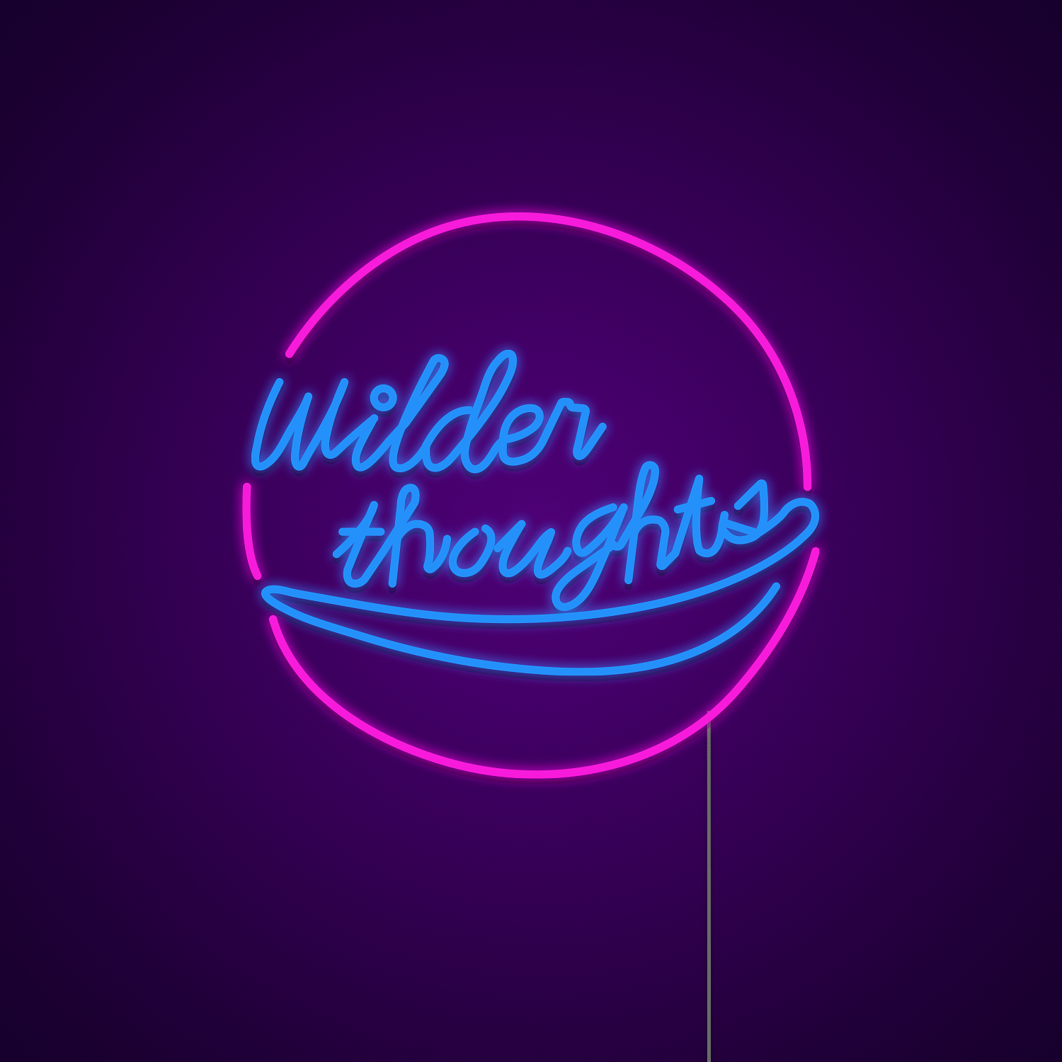 Wilder Thoughts Neon Sign | Custom Neon Light | Neonize