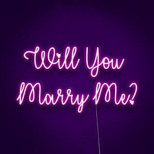 Will You Marry Me Neon Light