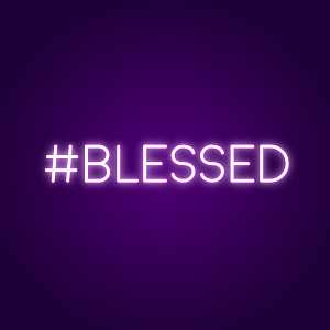 #Blessed Neon Sign