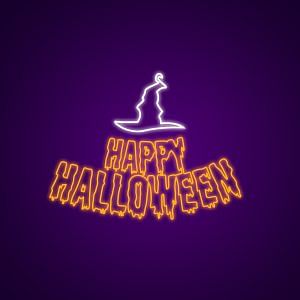 Happy Halloween Neon Lights